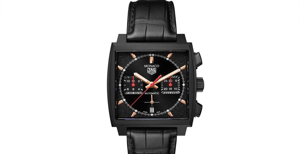 TAG Heuer泰格豪雅推出摩纳哥系列黑色钛金属特别版腕表